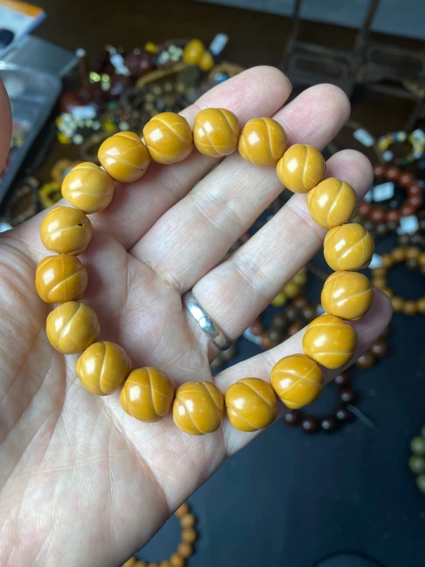 猴头扭扭珠手串卡13有瑕 A187