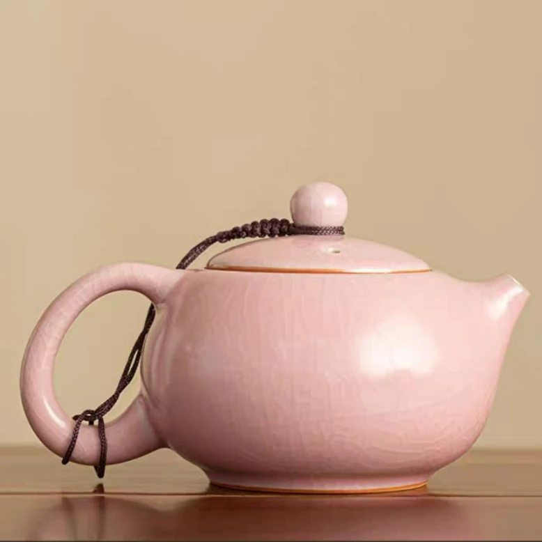 友名陶瓷 粉汝窑西施茶壶-607
