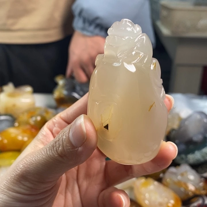 玛瑙/玉髓吊坠(不含链)未镶嵌