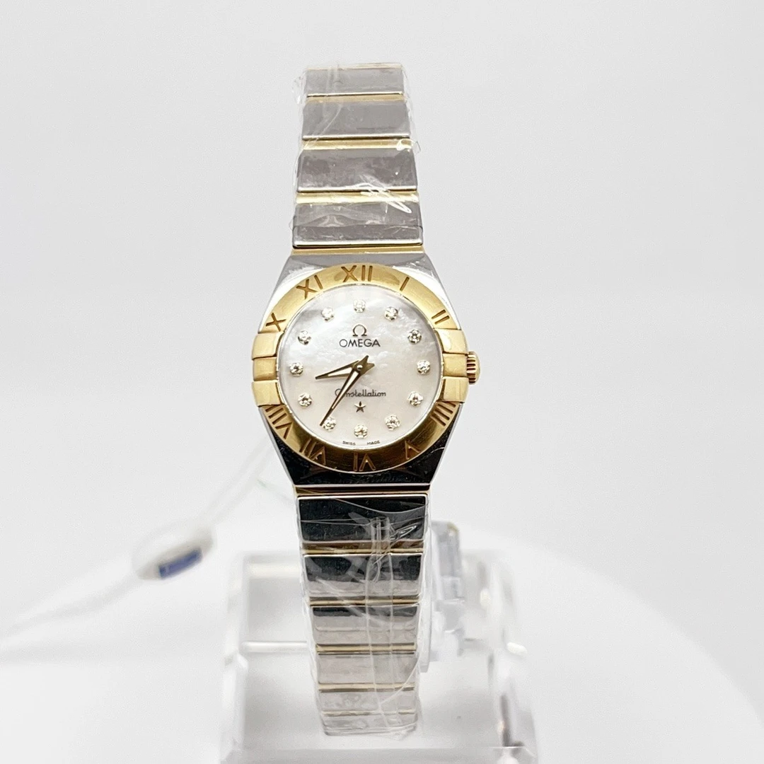 99新 Omega/欧米茄  星座石英25mm原钻/公价86999/jm3438