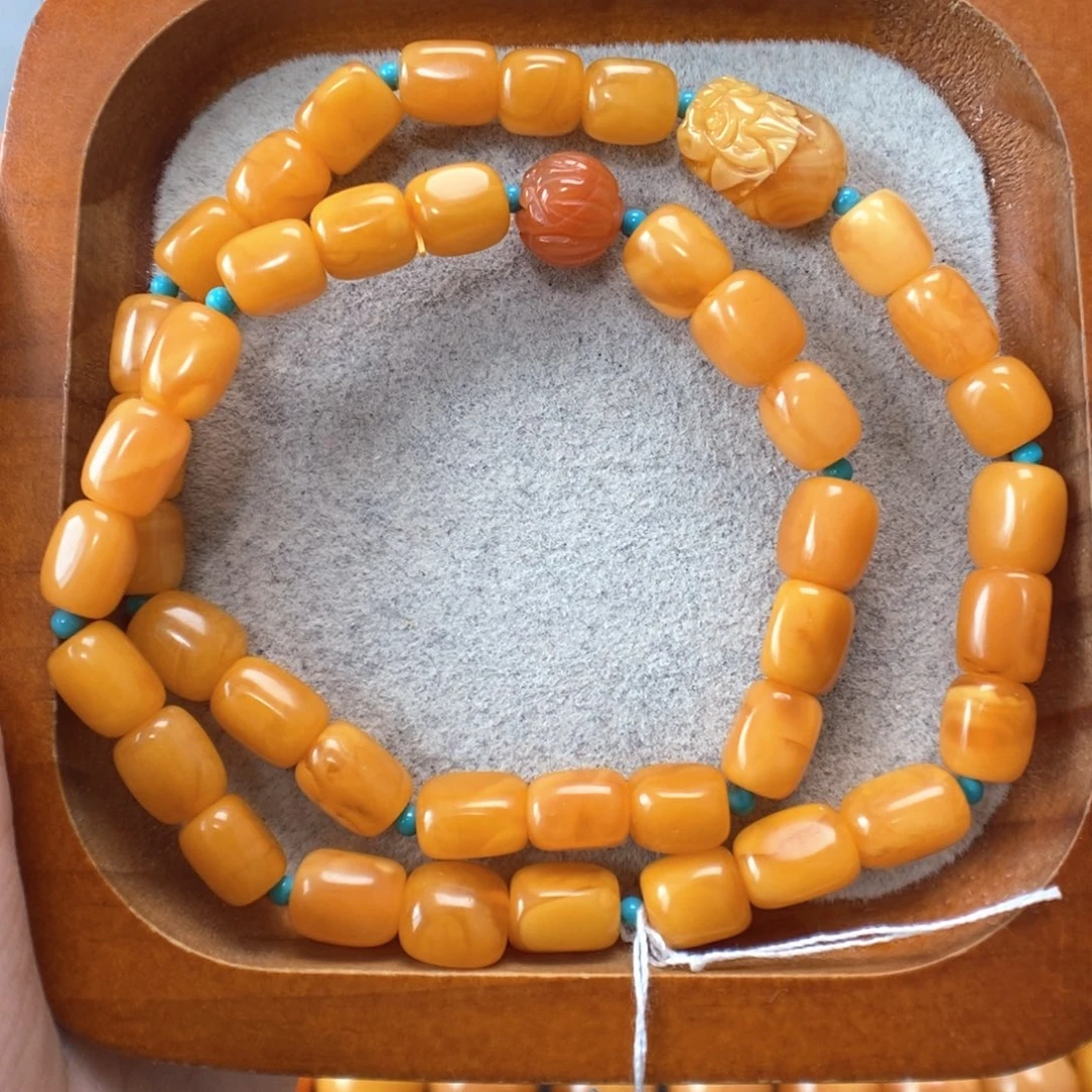 蜜蜡未镶嵌手串蜜蜡