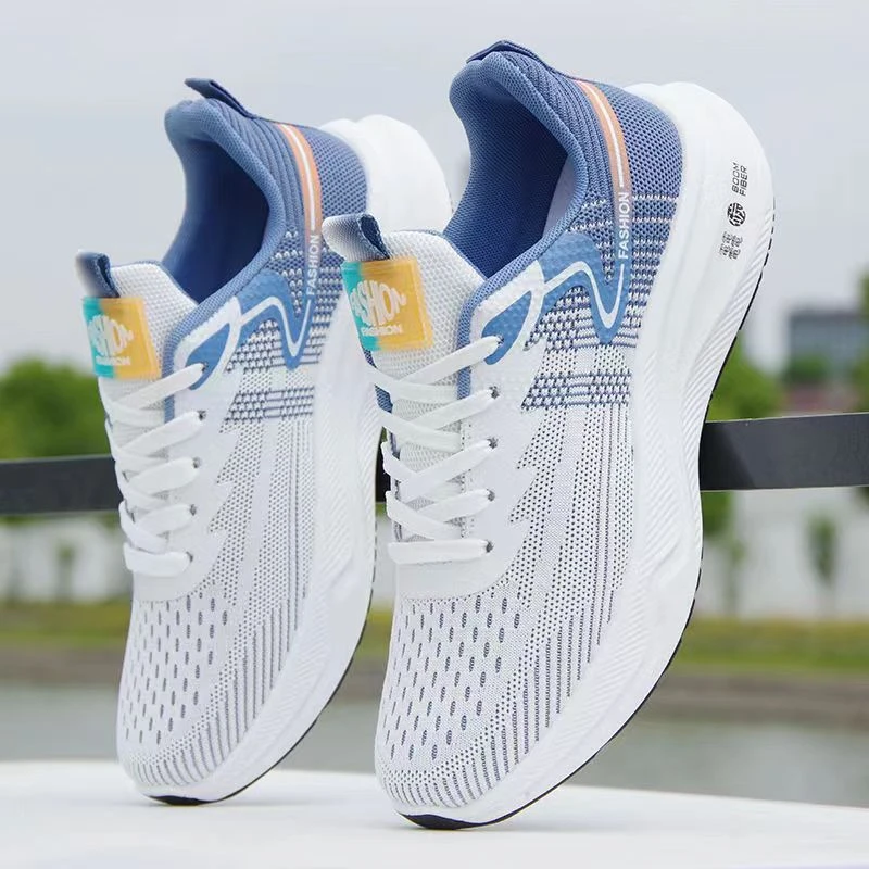 夏季男鞋网面透气防臭轻便跑步鞋防滑运动鞋软底百搭鞋子男防臭鞋