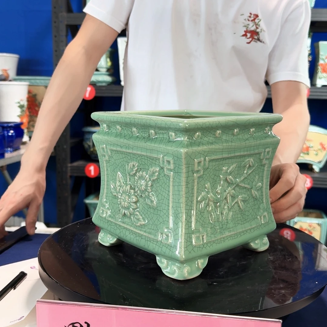 574浅绿瑕疵外口20内深16