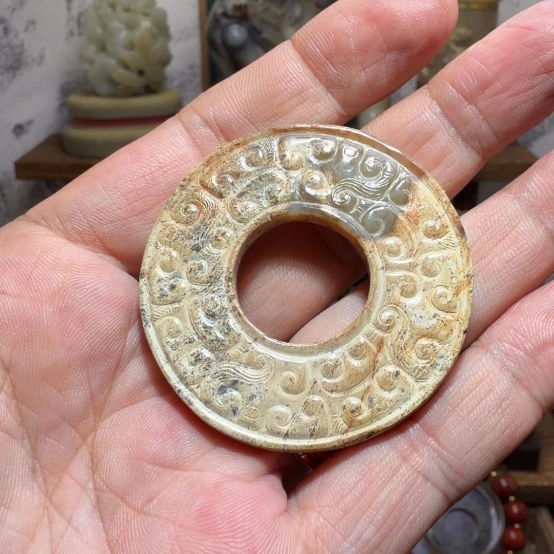 战***风和田玉未镶嵌挂件