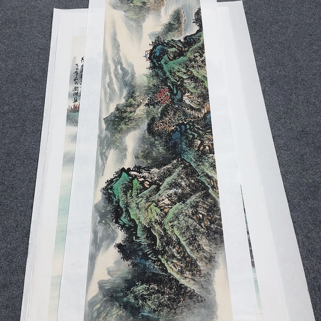 国画138*35纯手绘何润杰