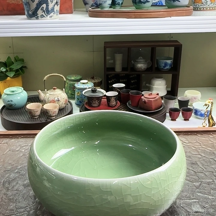 青花瓷器旅行茶具茶叶罐玻璃杯个人杯