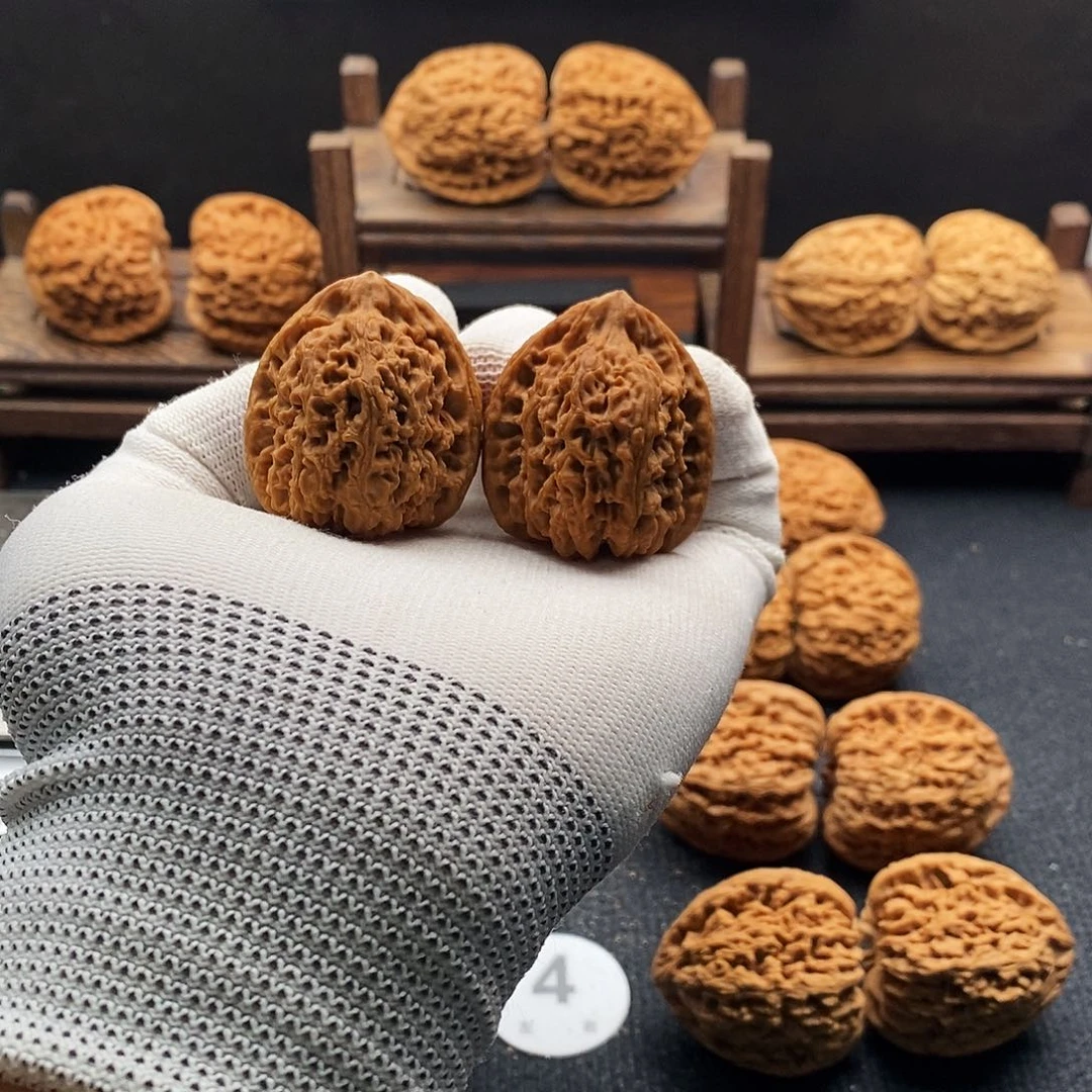 文玩核桃把件36-36-39三角炮涿鹿南疆全品