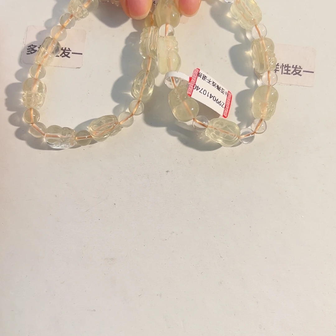 水晶手链未镶嵌多样性发一