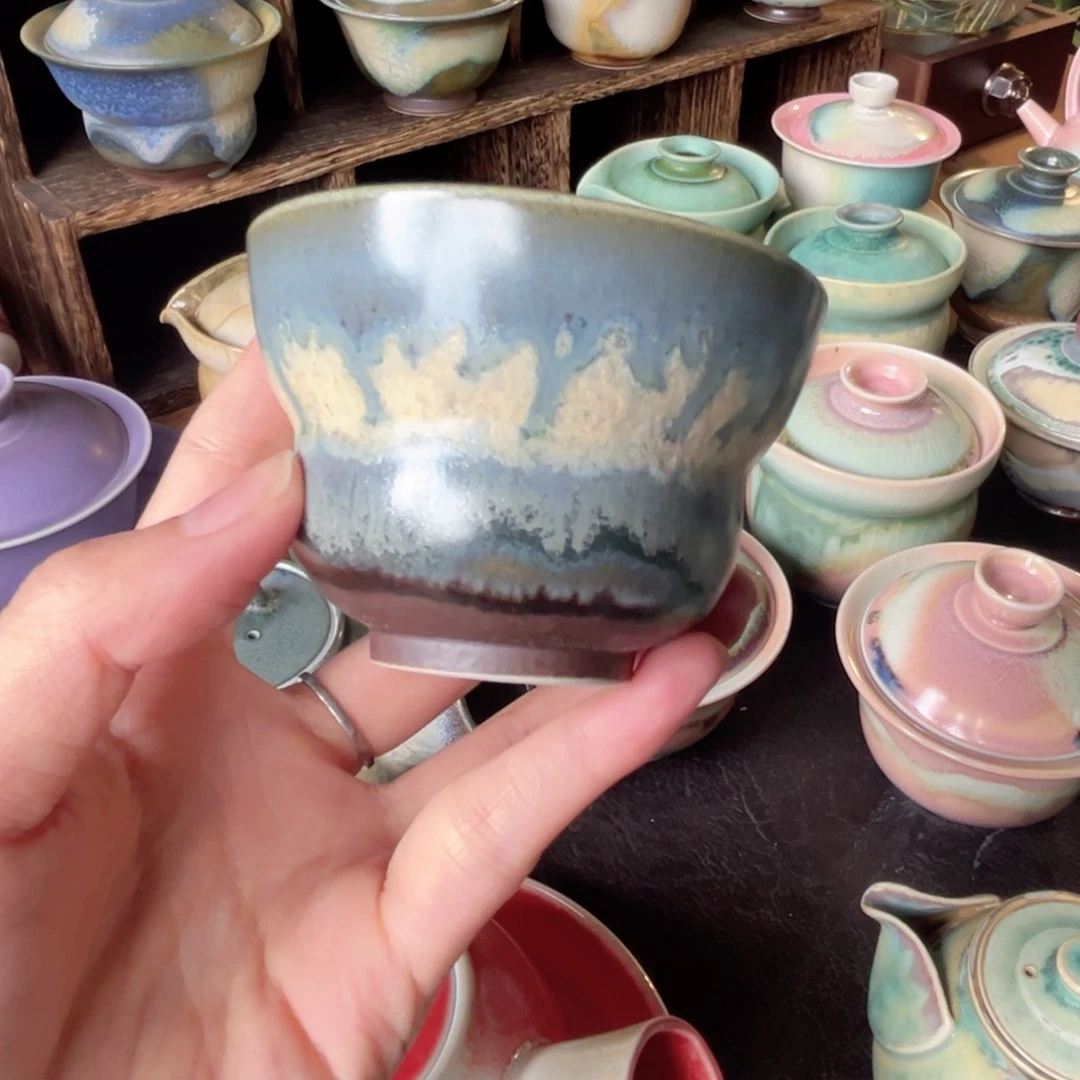 杯纯手工制作柴烧茶器