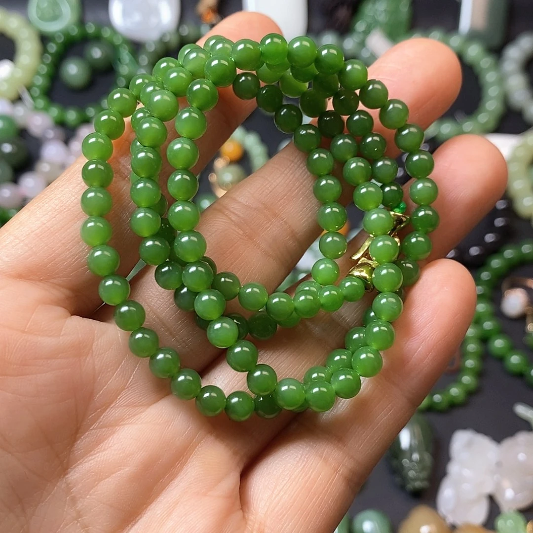 和田玉未镶嵌手链