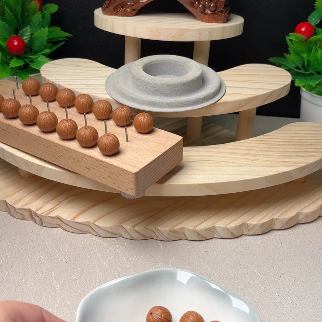 g***可手串猴头核桃聚宝盆原皮原色无泡药无上色精品手串