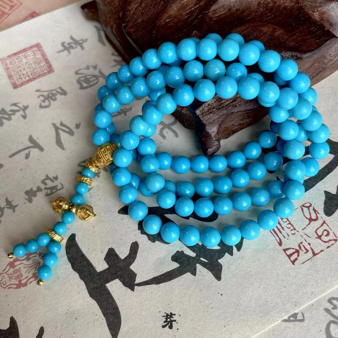 美松●18K金镶嵌绿松石项链多样发其一#8950