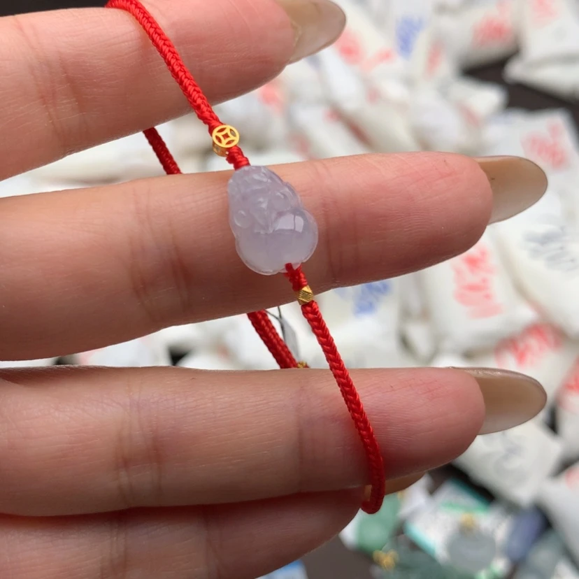 【闪购商品】翡翠手绳18K金镶嵌一