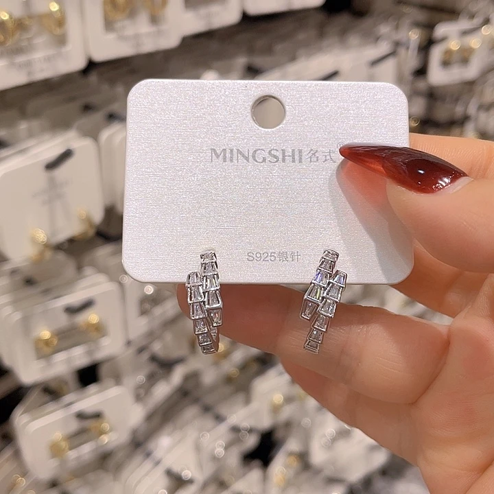 琉璃纯铜合金耳环