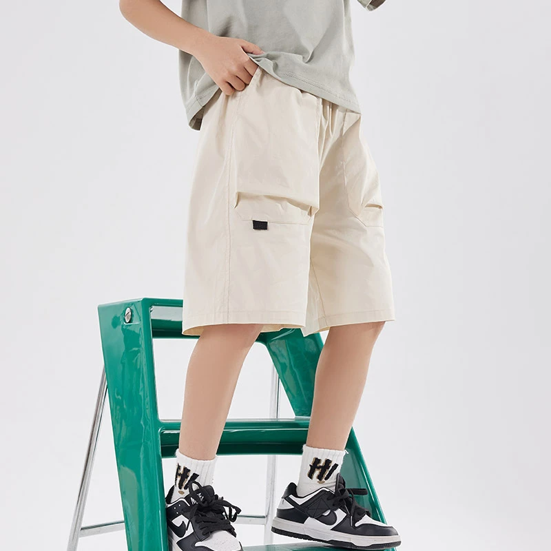 童装薄款男童裤子夏款2025新款五分短裤夏季儿童工装青少年休闲裤