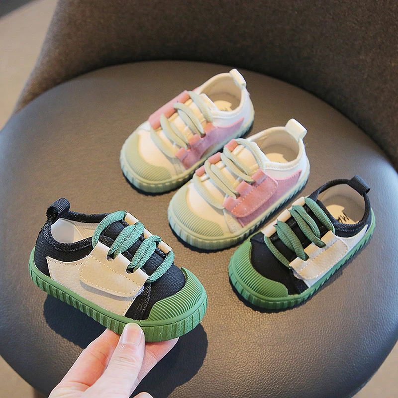 男宝宝学步鞋软底婴儿鞋子秋秋新款帆布鞋男童透气板鞋幼儿童鞋女