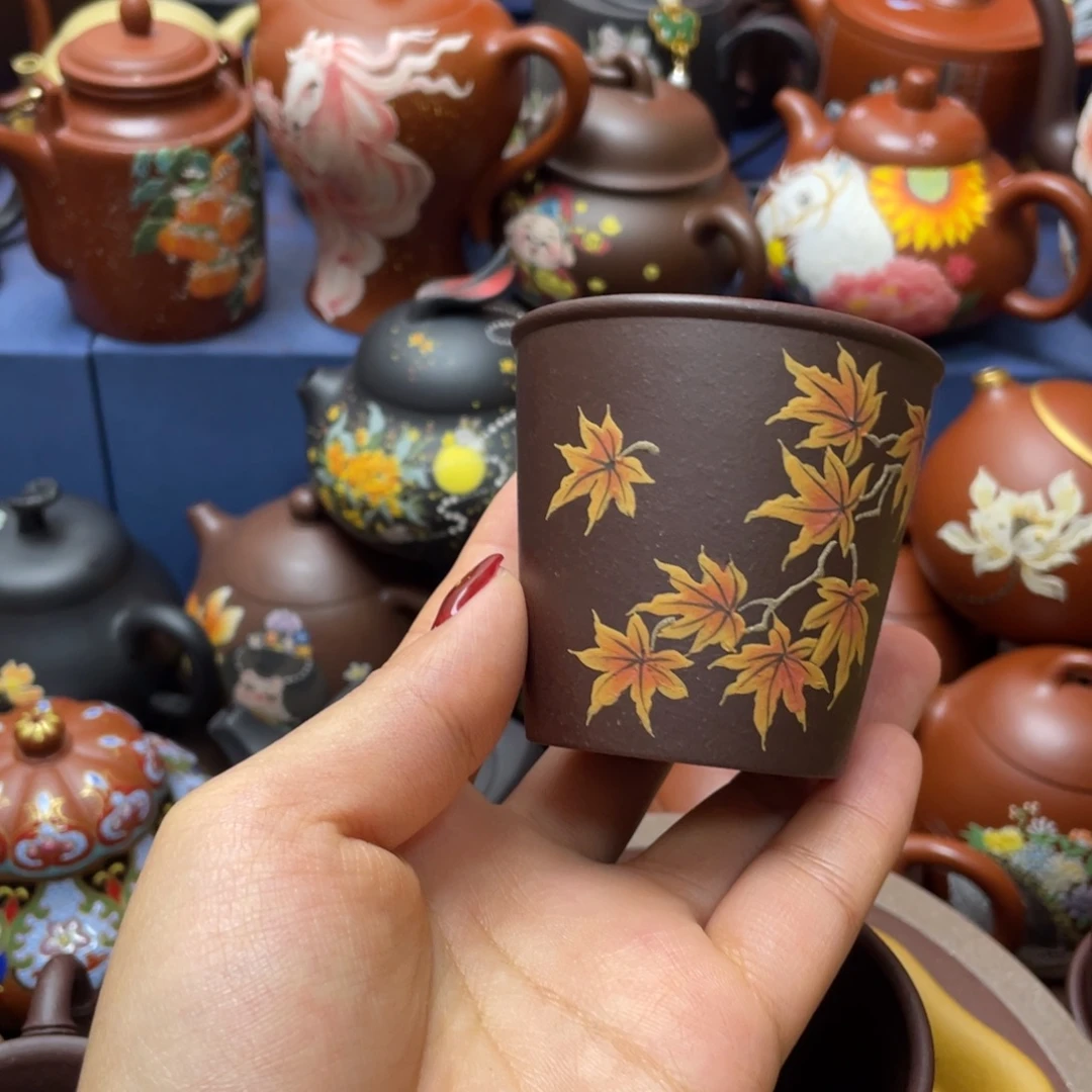 红泥茶杯紫砂主人杯100cc