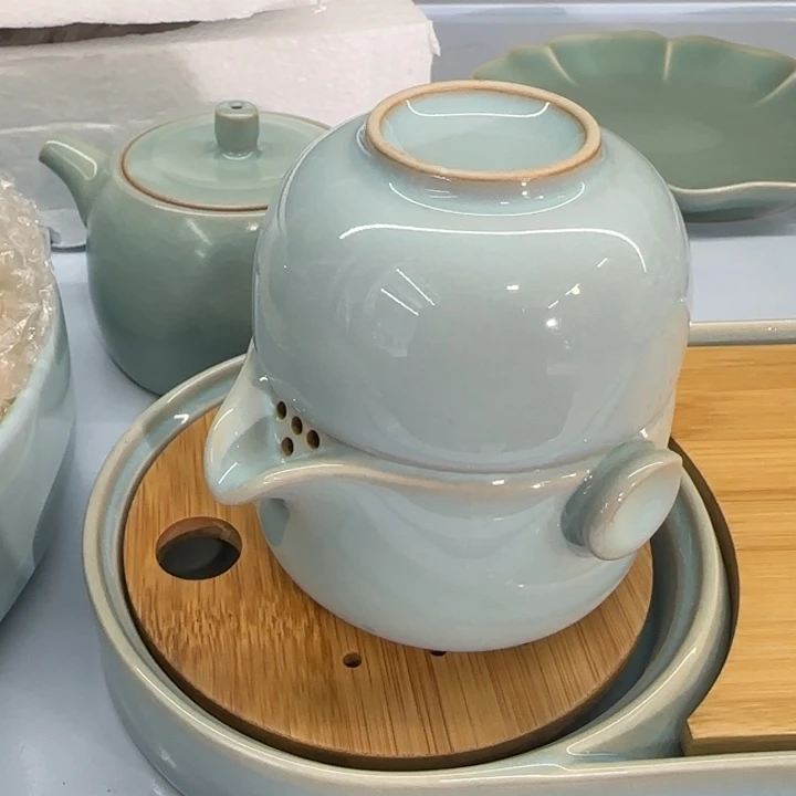 微瑕天青快客杯111