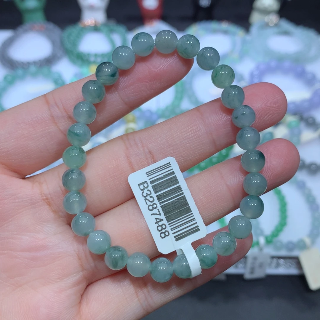 翡翠未镶嵌手串天然
