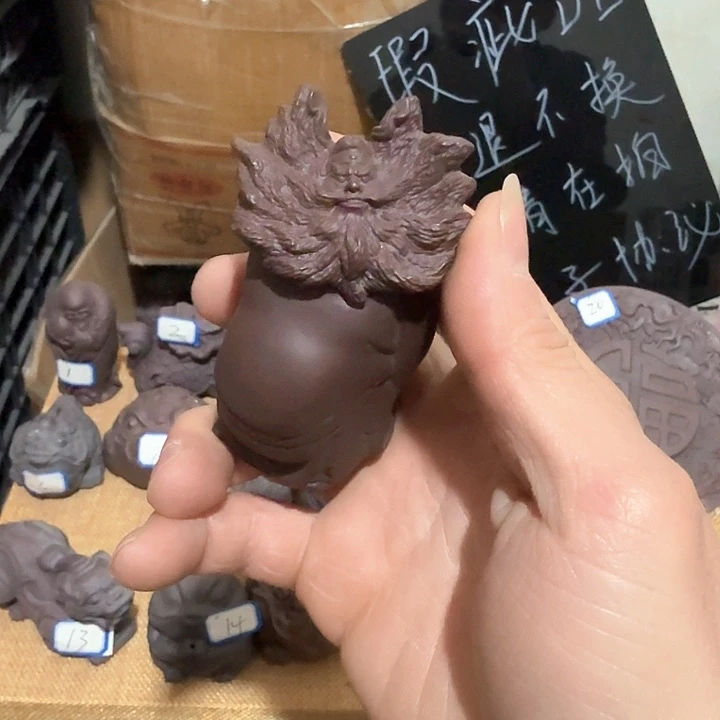 紫砂茶宠编*霸雕塑瑕疵茶宠