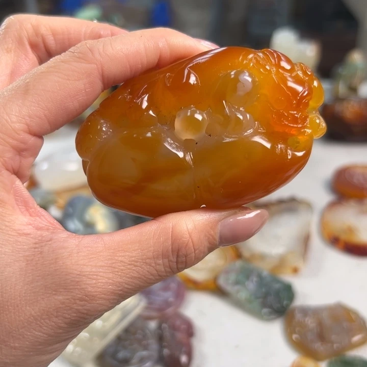 玛瑙/玉髓吊坠(不含链)未镶嵌