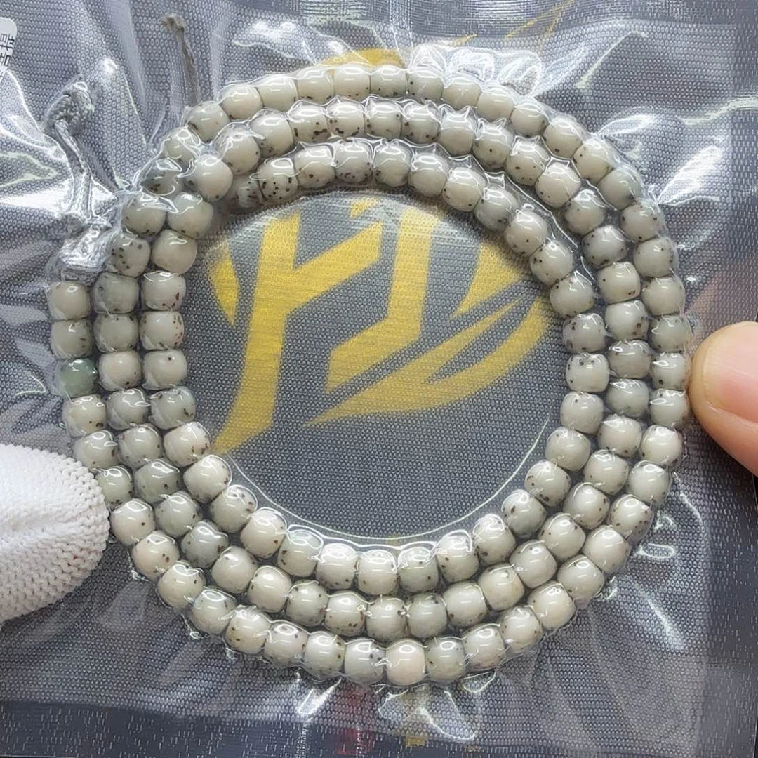 吊坠星月菩提30梵天冰白绿背河豚6鼓珠108