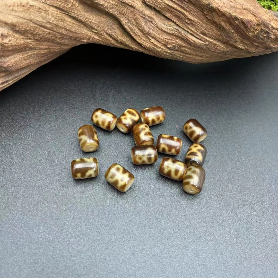 梵藏玛瑙财财牙牙药师天地贵人卡9*12mm小配珠拍一发一