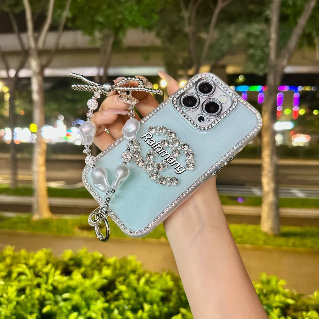 【全包苹果绿】挂绳链条适用iPhone16ProMax苹果15手机壳14/13女款