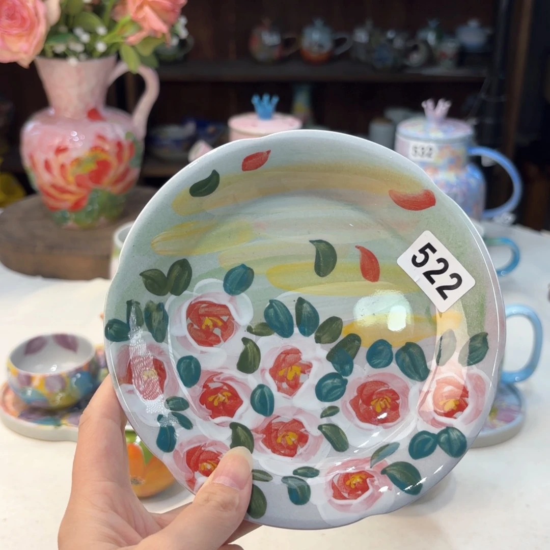 景德镇手绘高温釉下彩陶瓷茶具