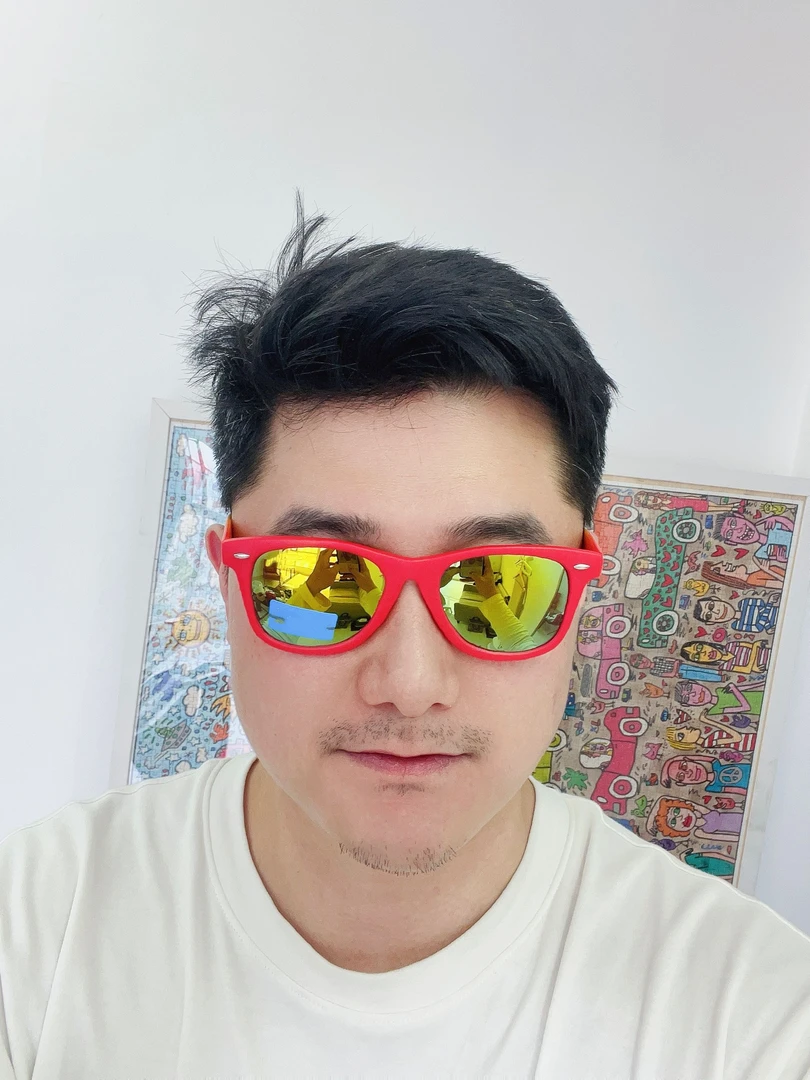 红色 男女同款  哥家户外防护紫外线眼镜