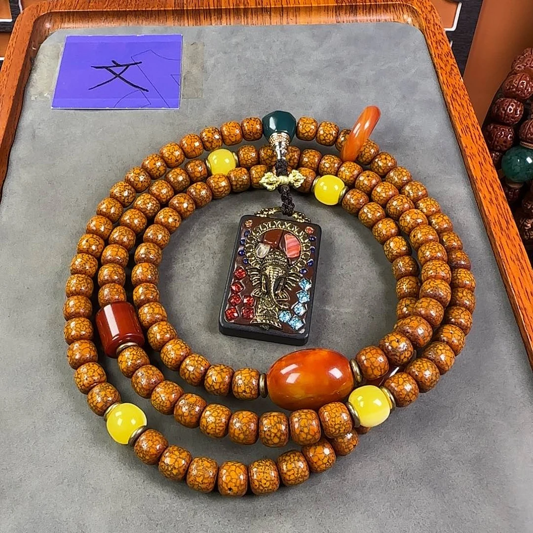 吊坠星月菩提脖挂