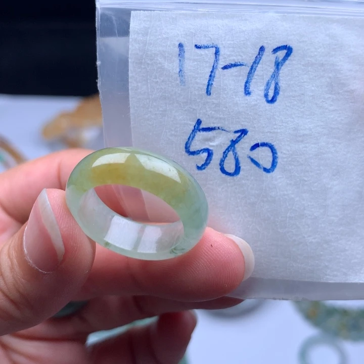 未镶嵌戒指翡翠戒圈