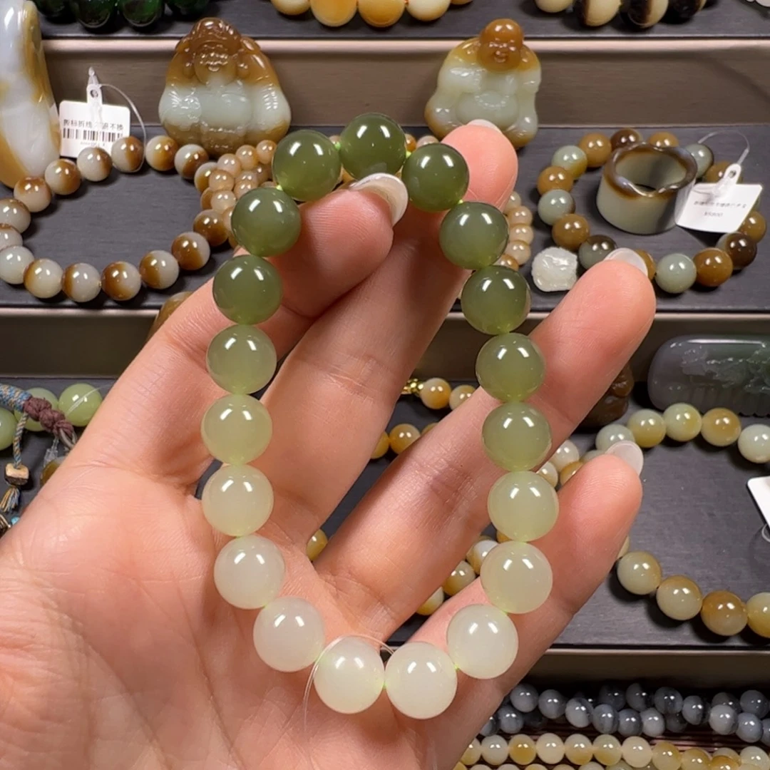 和田玉未镶嵌手链