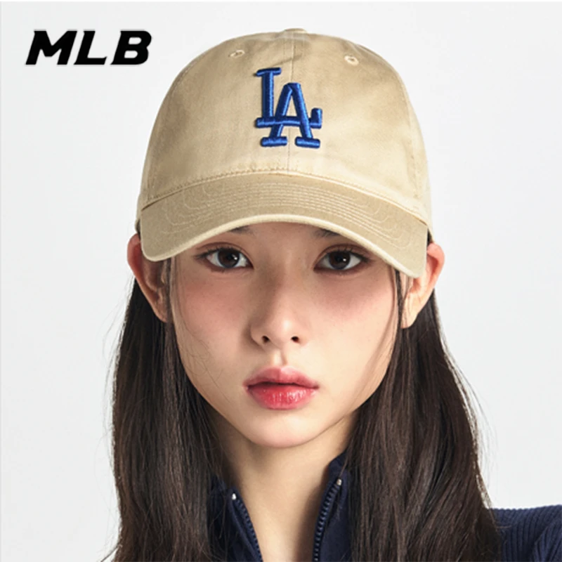 MLB帽子韩国2025新款正品软顶大标NY运动LA休闲鸭舌帽棒球帽CP66