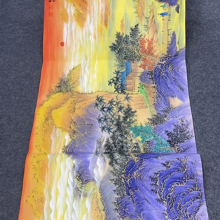 国画今天早上国画作品展示