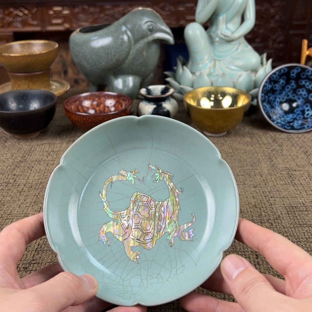 瓷片正能量瓷器摆件