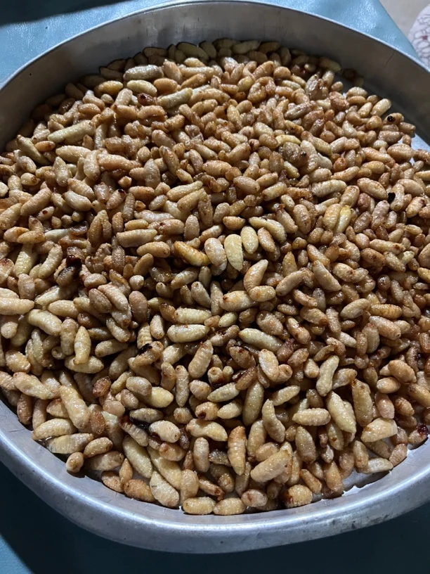新鲜冷冻油炸树蜂黄角蜂蛹即食熟食美味下酒神器