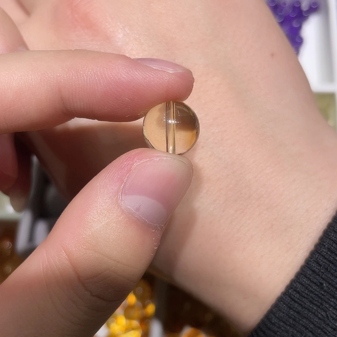 水晶珠宝半成品未镶嵌每****?打孔，不退不换