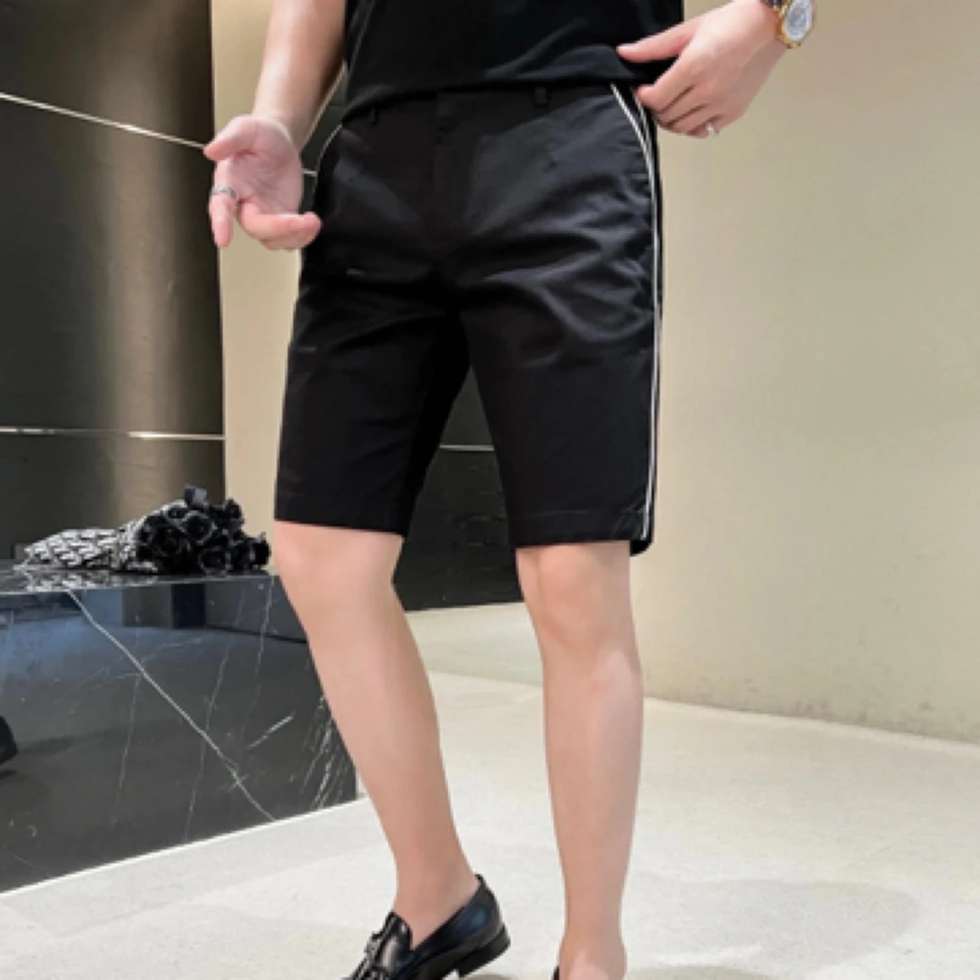 1507短裤男同款夏季休闲运动裤春夏潮流纯色黑色