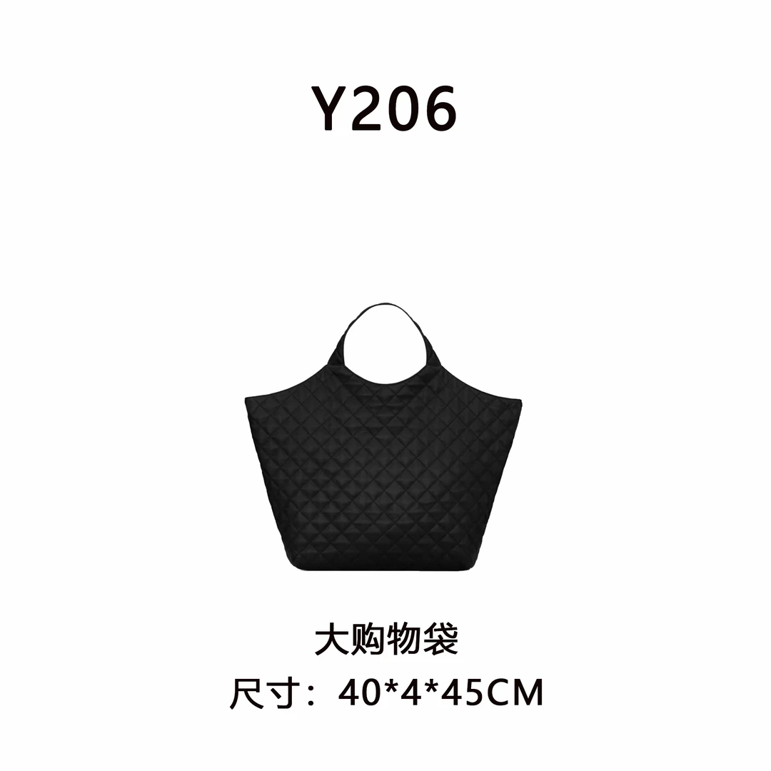 【Y206】购物袋大号（尺寸40*45*4CM）新款黑色女包