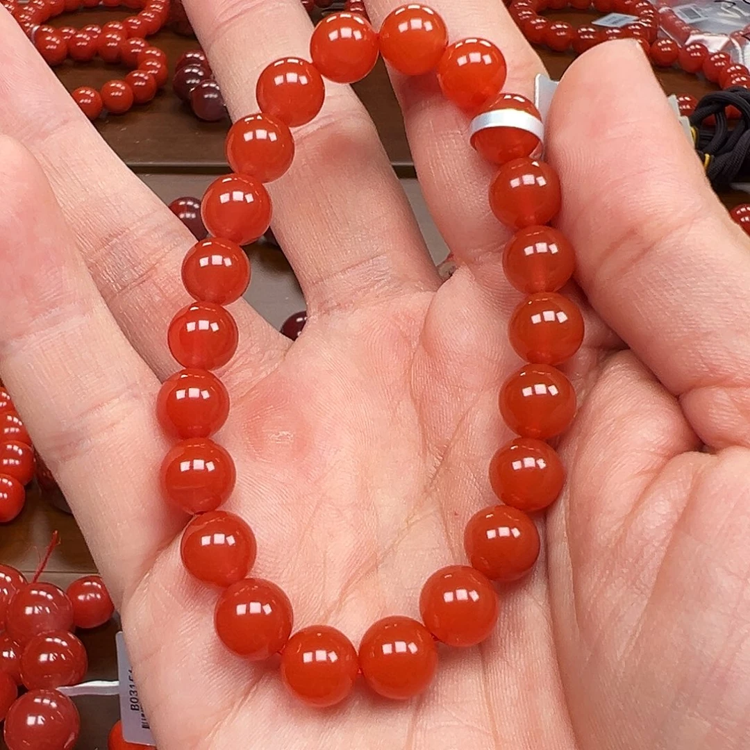 南红玛瑙未镶嵌手链