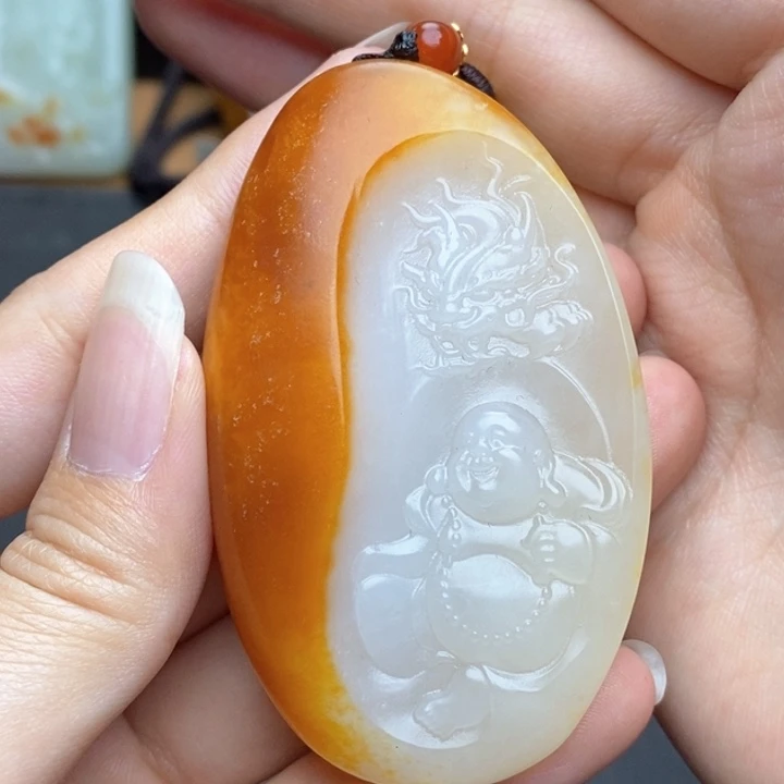 和田玉未镶嵌挂件燕**士N