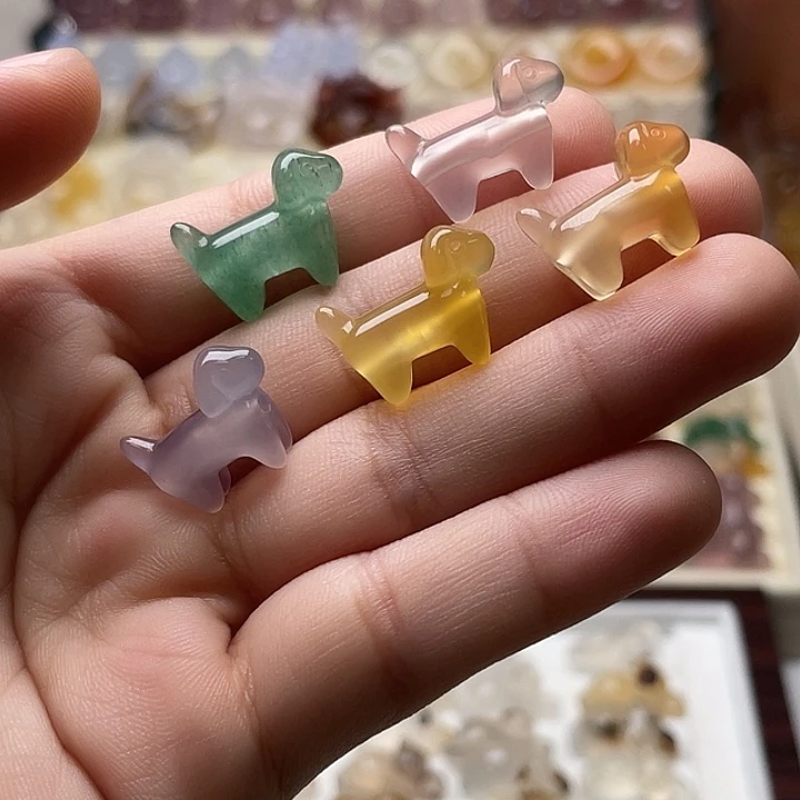 玛瑙/玉髓未镶嵌玛瑙腊肠狗
