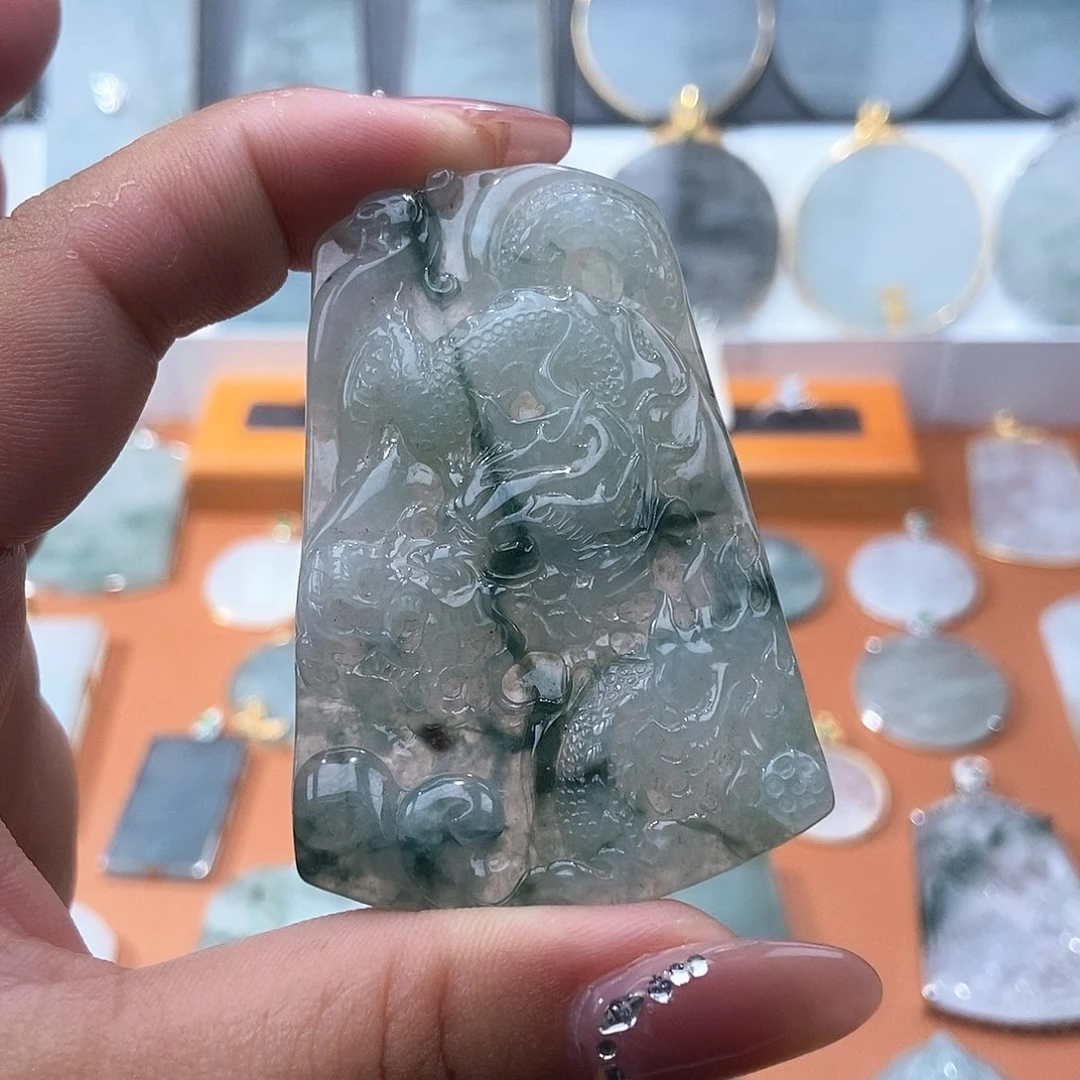 翡翠未镶嵌吊坠(不含链)