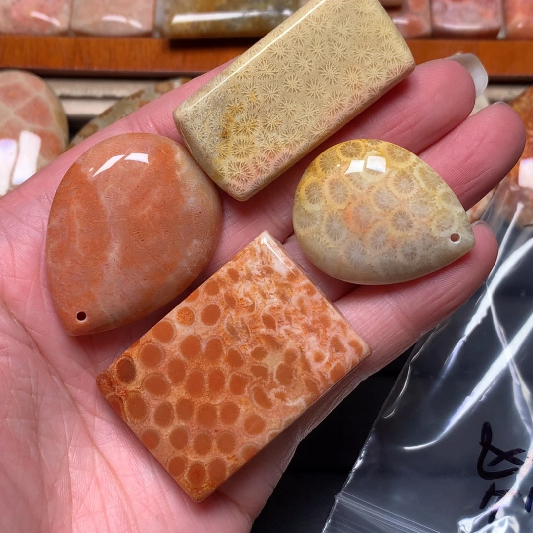 森***烛硅化玉未镶嵌吊坠无事牌平安扣手牌