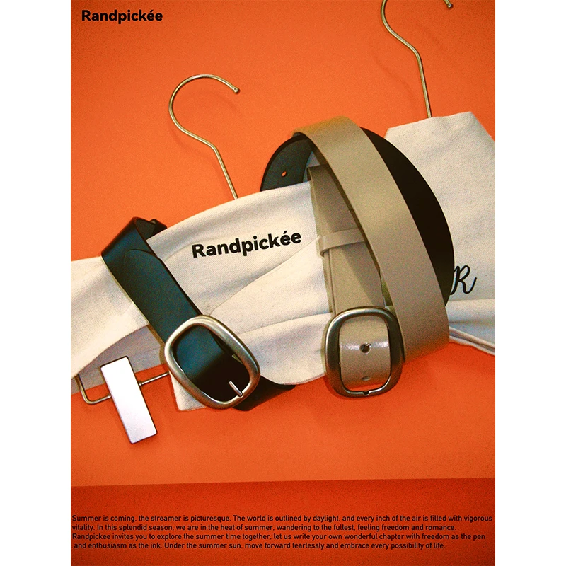 randpickee | random系列-椭圆形扣真皮腰带