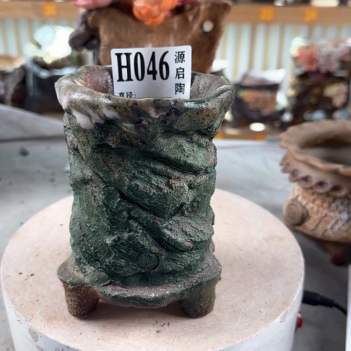 紫砂花盆景德镇花盆046