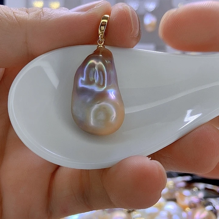 颈饰淡水珍珠银S925镶嵌49