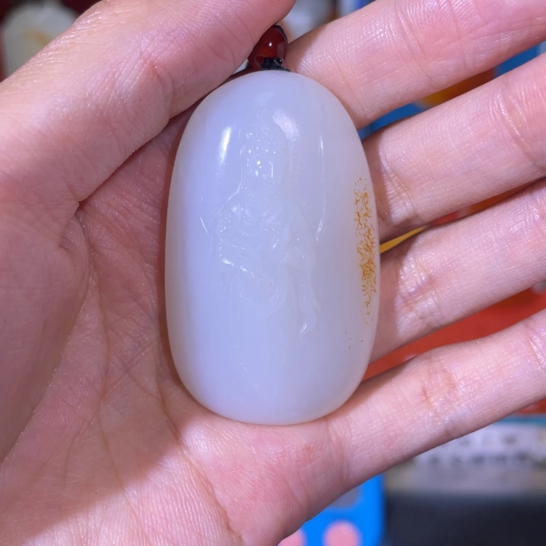 德***。和田玉未镶嵌挂件