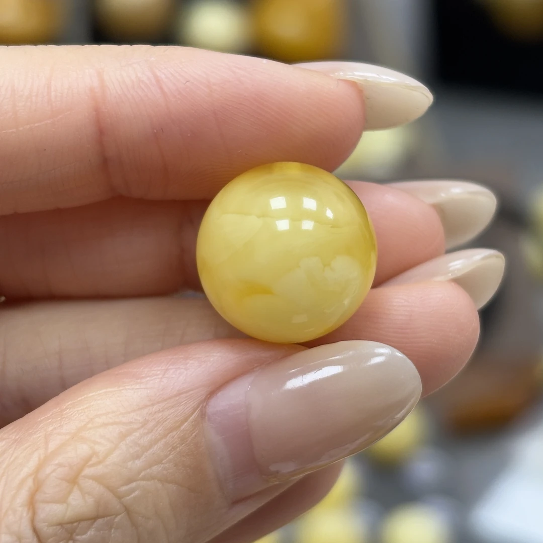 15.0mm· 6-小妖珠宝天然原矿琥珀蜜蜡